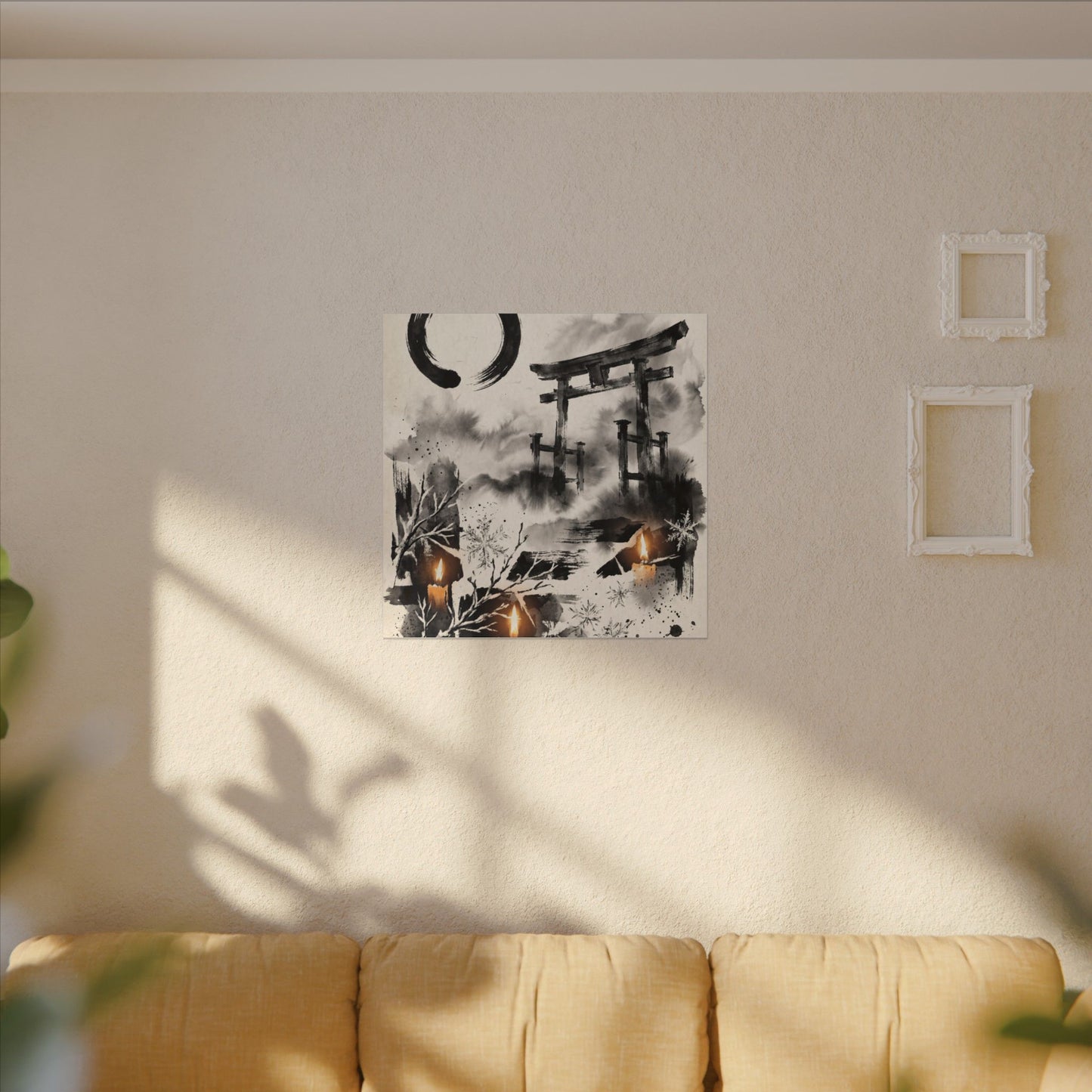 Candlelight Torii Gate Canvas Art - Zen Datsuzoku