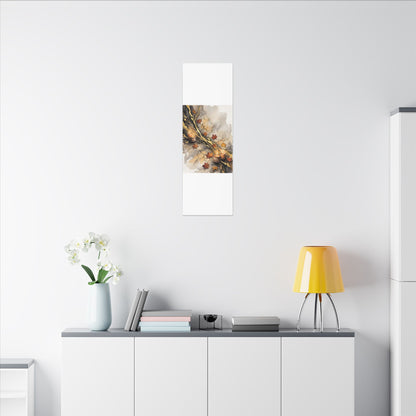 Cracked Earth Autumn Canvas Art | Japandi Warm Design