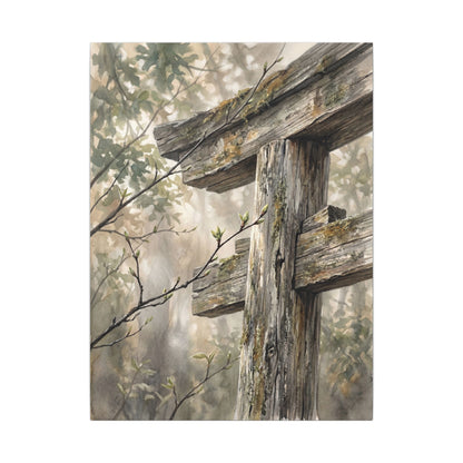 Torii Gate Spring Canvas Art | Japandi Neutral Design
