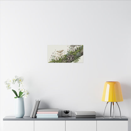 Dappled Wild Mushrooms Canvas Art - Japandi Ma