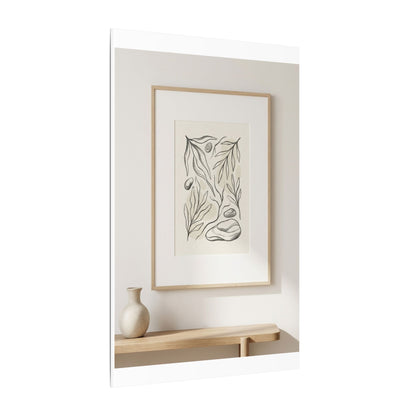 Japandi Charcoal Canvas Art
