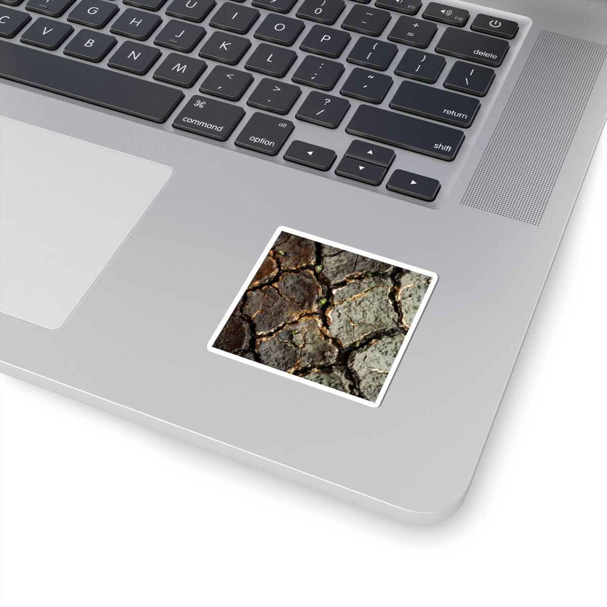 Warm Cracked Earth Sticker - Japanese Pattern Japandi