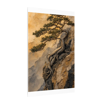 Summer Pine Tree Texture Canvas Art | Cozy Decor