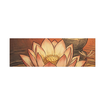 Fukinsei Dried Flowers Canvas Art - Japandi Texture