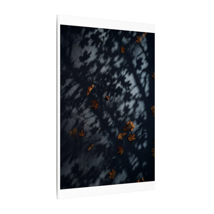 Autumn Shadow Play Shadow Zen Canvas Art | Atmospheric Decor