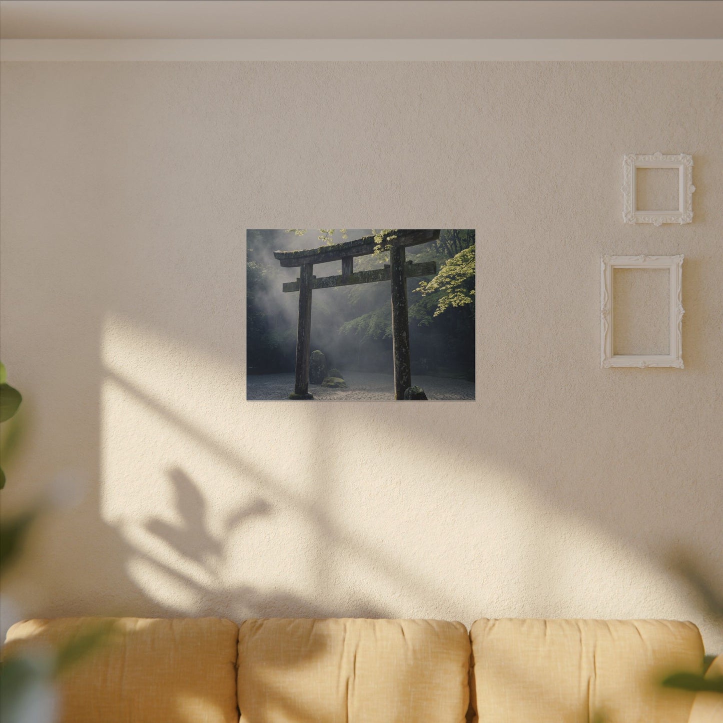 Torii Gate Canvas Art | Spring Zen Karesansui Art