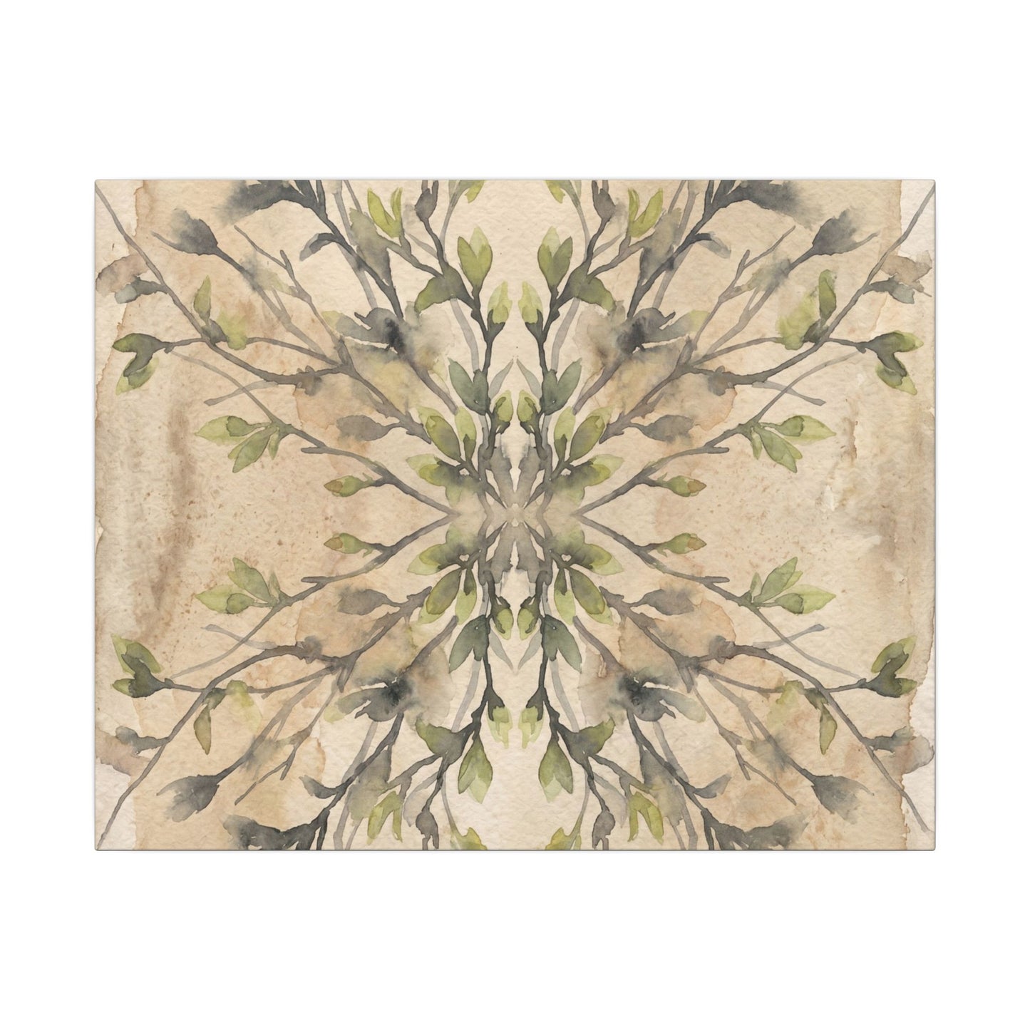 Shibui Shadow Play Canvas Art - Japandi Watercolor