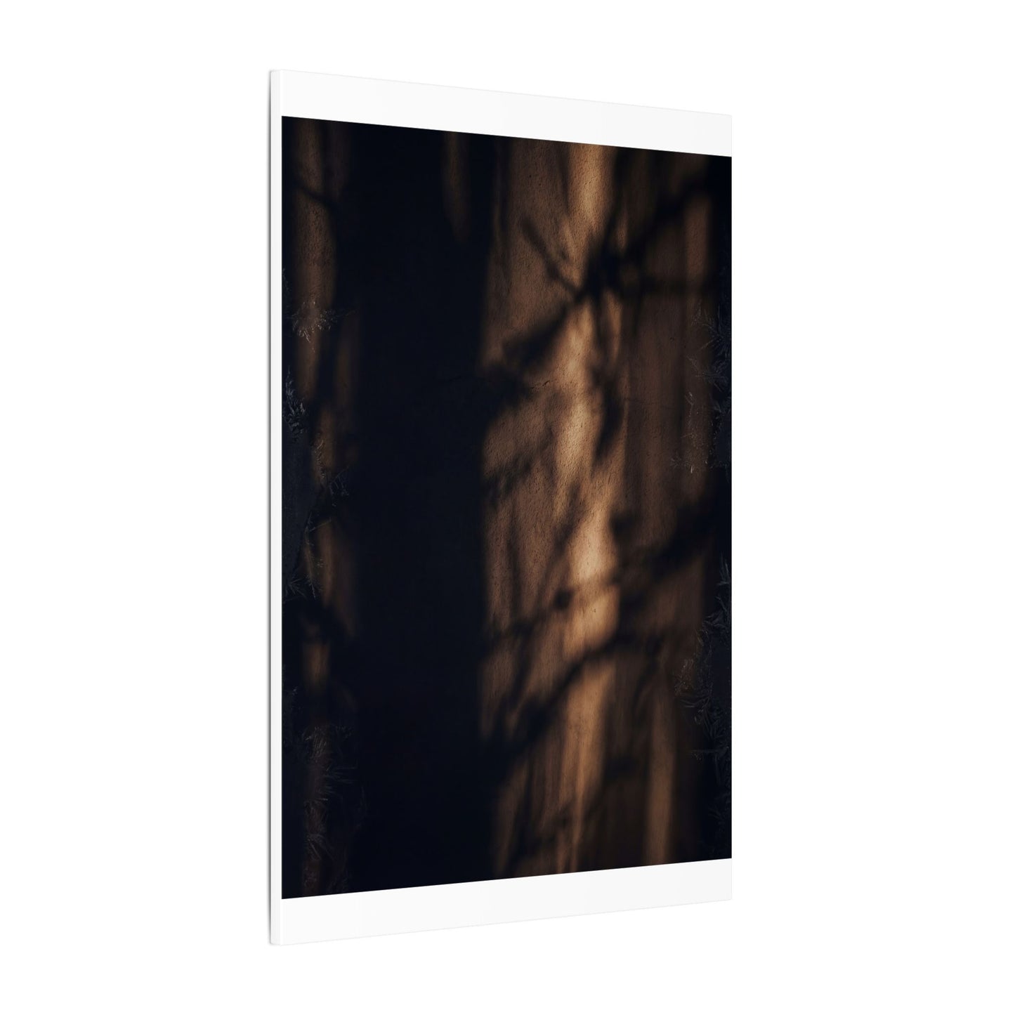 Winter Shadow Play Moody Minimal Canvas Art | Luxurious Decor
