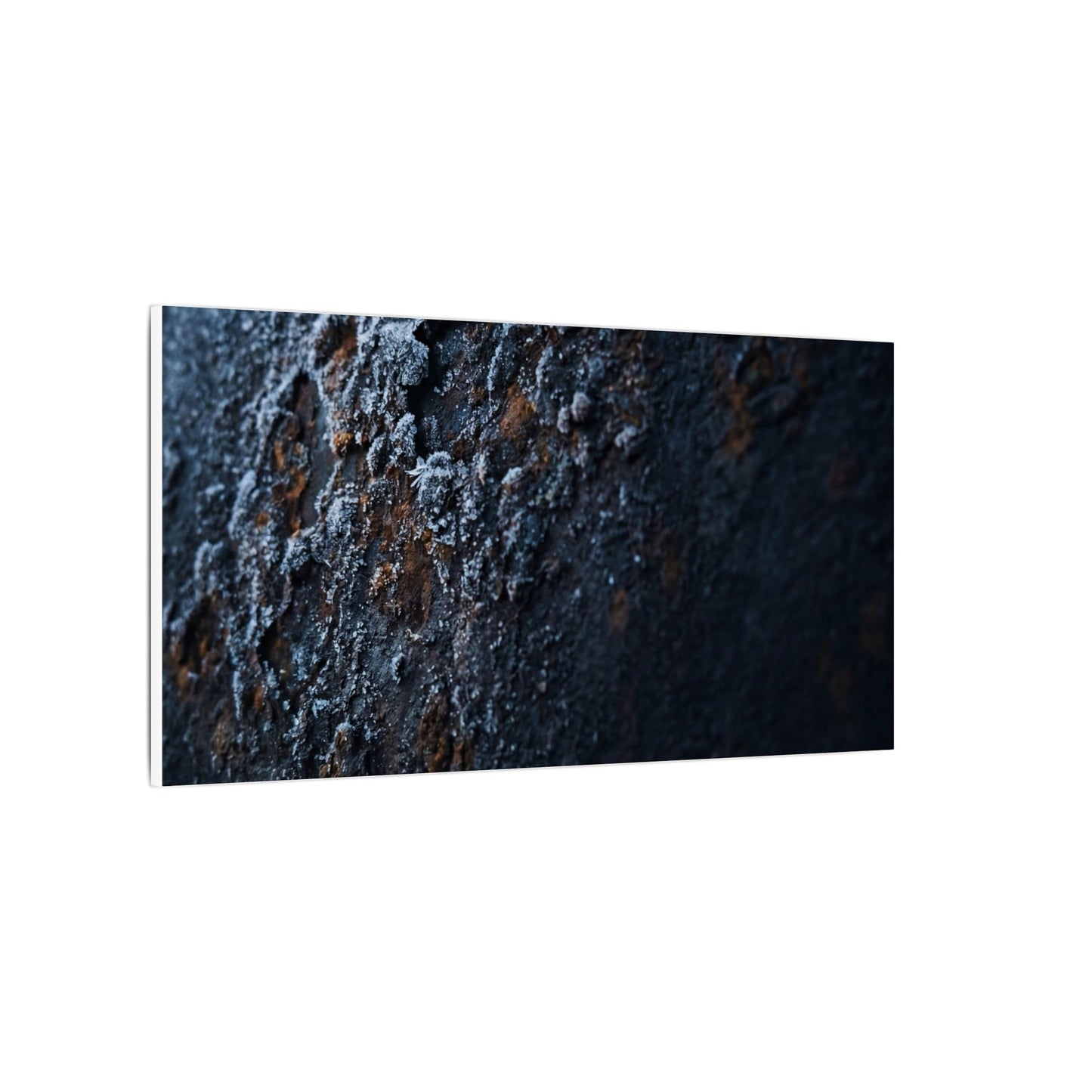 Rust Patina Canvas Art | Winter Dark Japandi Shadow Zen Art