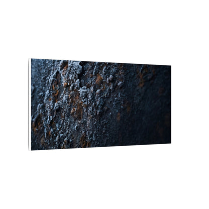 Rust Patina Canvas Art | Winter Dark Japandi Shadow Zen Art