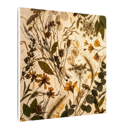 Dried Flowers Summer Canvas Art | Japandi Neutral Design