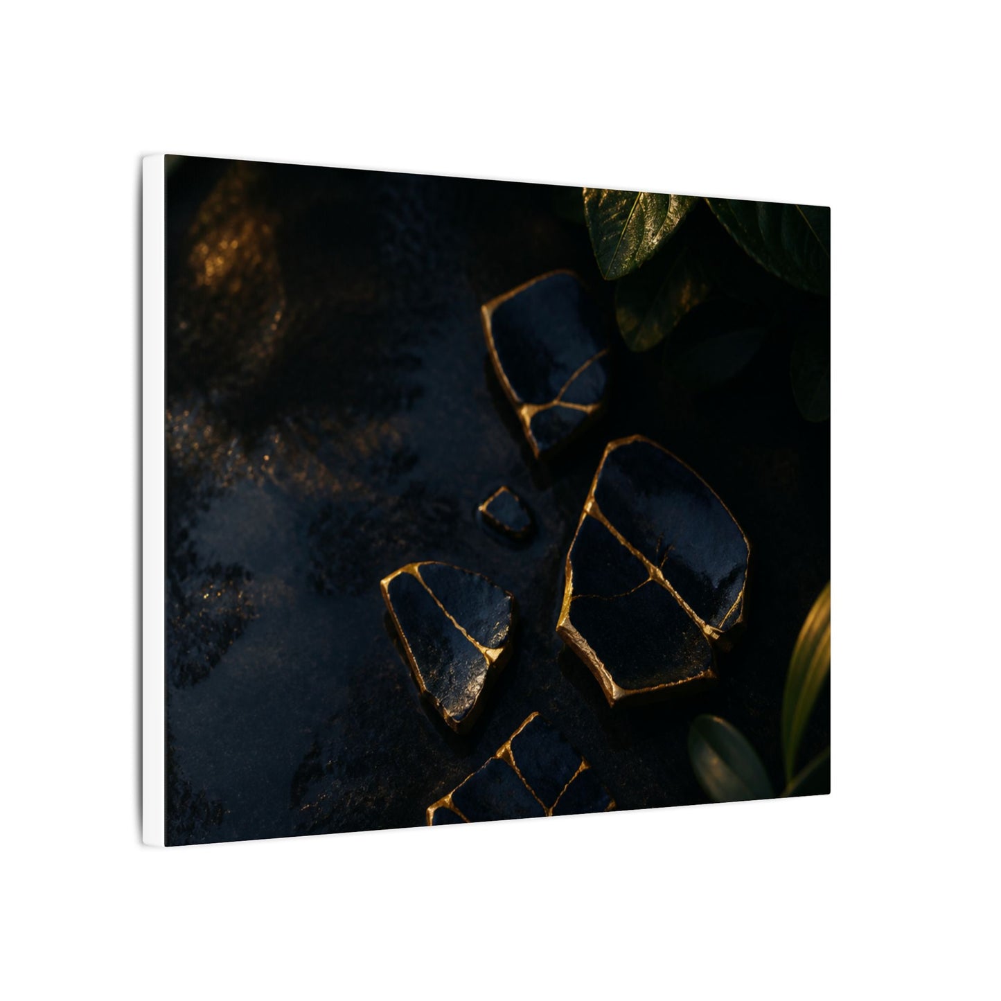 Summer Broken Pottery Moody Minimal Canvas Art | Atmospheric Decor