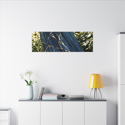 Resilient Silk Drape Canvas Art - Gold Repair Kintsugi