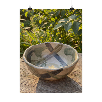 Datsuzoku Ceramic Bowl Wall Art Print - Japandi Japanese Pattern Art Print
