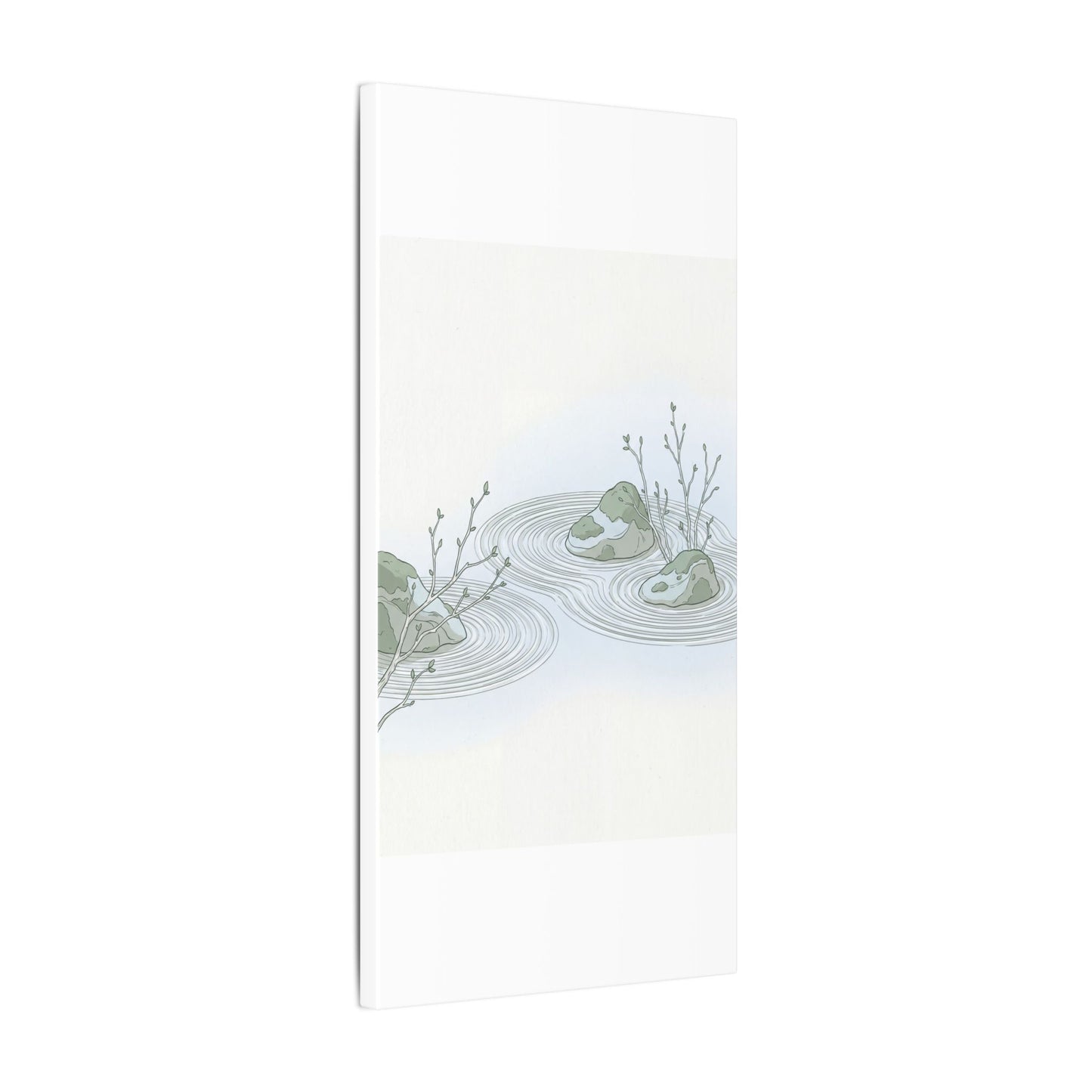 Moonlight Rock Garden Canvas Art - Japandi Ma