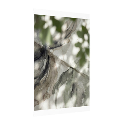 Spring Paper Fold Watercolor Canvas Art | Warm Decor