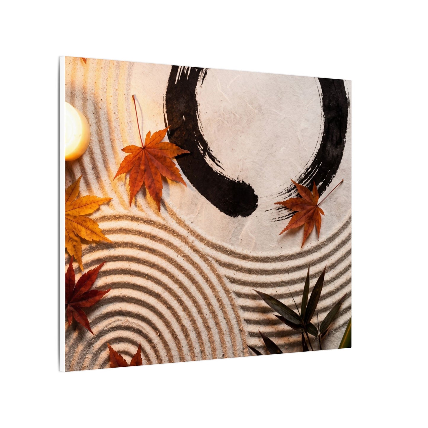 Tranquil Rock Garden Canvas Art - Enso Zen