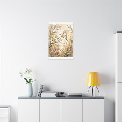 Fukinsei Paper Fold Canvas Art - Japandi Watercolor