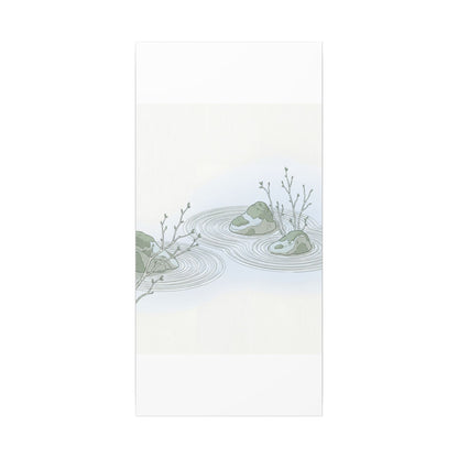 Moonlight Rock Garden Canvas Art - Japandi Ma