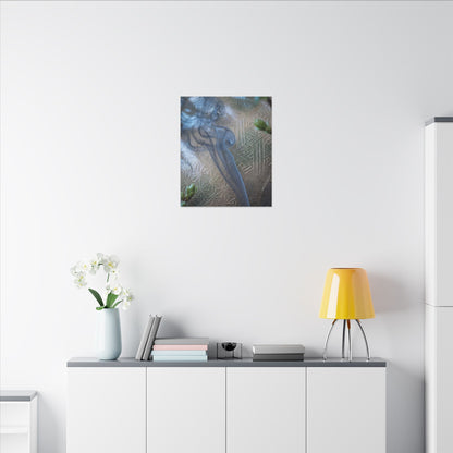 Spring Incense Smoke Japanese Pattern Canvas Art | Neutral Decor