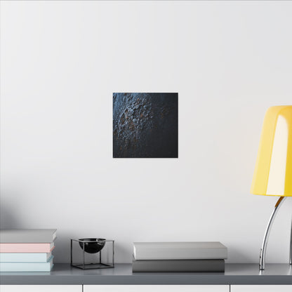Rust Patina Canvas Art | Winter Dark Japandi Shadow Zen Art