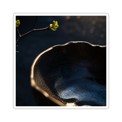Ma Ceramic Bowl Sticker - Dark Japandi Shadow Zen