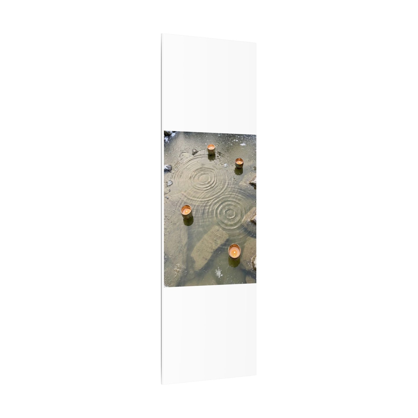 Water Ripple Canvas Art | Winter Japandi Japanese Pattern Art
