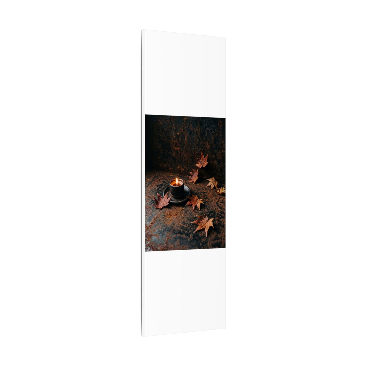 Autumn Rust Patina Shadow Zen Canvas Art | Sophisticated Decor