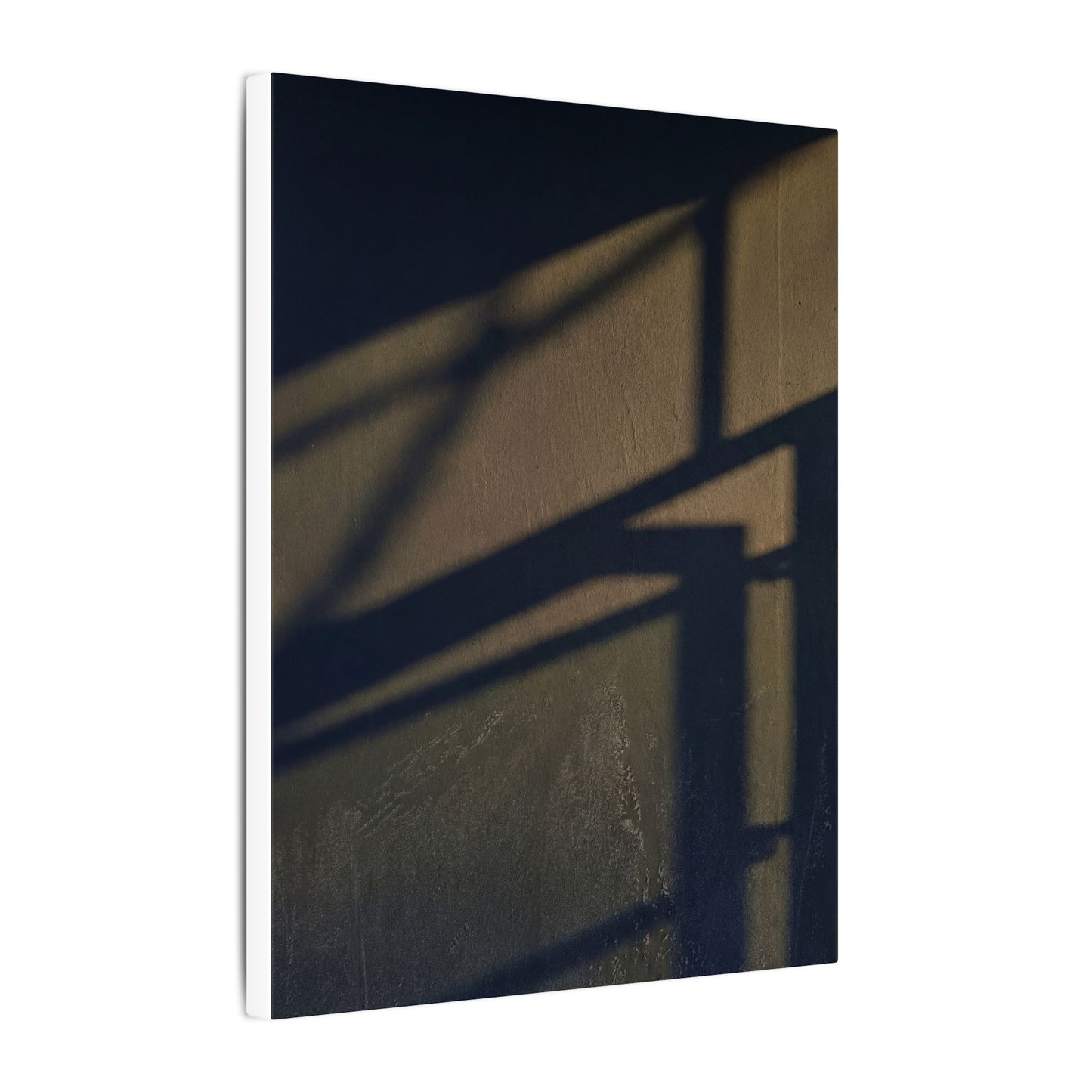 Sophisticated Shadow Play Canvas Art - Moody Minimal Dark Japandi