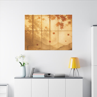 Shoji Screen Texture Canvas Art | Earthy Japandi Art
