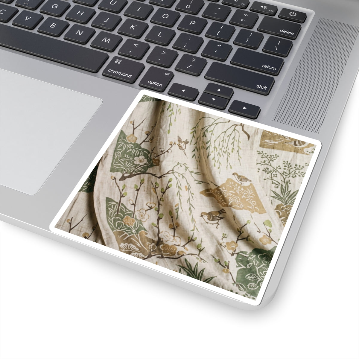 Japandi Silk Drape in Candlelight | Japanese Pattern Sticker