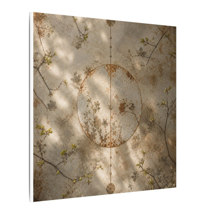 Japandi Rust Patina in Dappled | Japanese Pattern Canvas Art