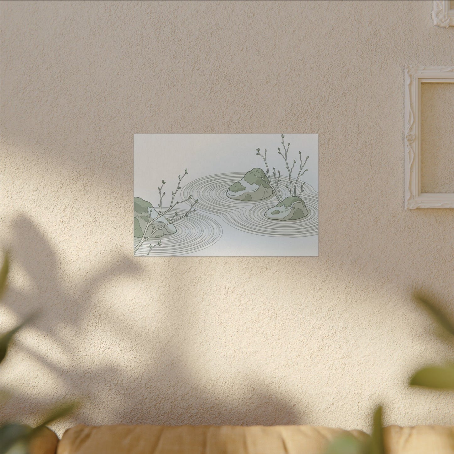 Moonlight Rock Garden Canvas Art - Japandi Ma