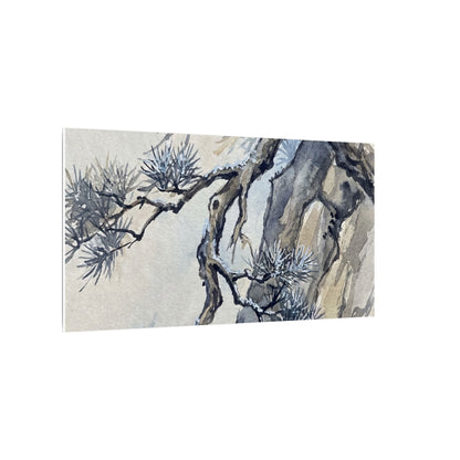 Moonlight Pine Tree Canvas Art - Japandi Seijaku