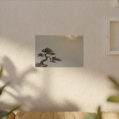 Pine Tree Canvas Art | Autumn Zen Karesansui Art