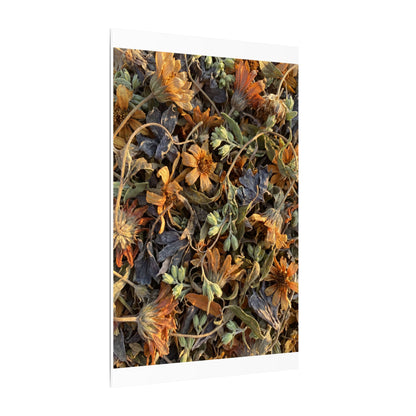 Spring Dried Flowers Japanese Pattern Canvas Art | Warm Decor