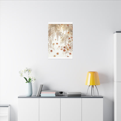 Shibui Wisteria Canvas Art - Japandi Japanese Pattern