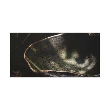 Sophisticated Ceramic Bowl Canvas Art - Dark Texture Dark Japandi
