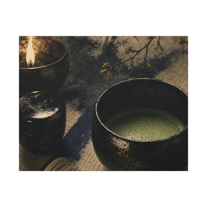 Ma Tea Ceremony Canvas Art - Zen Sumi E