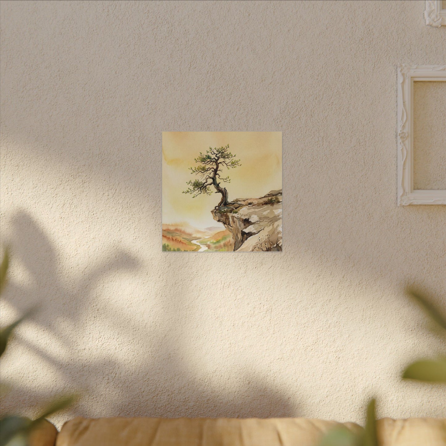 Golden Hour Pine Tree Canvas Art - Japandi Fukinsei
