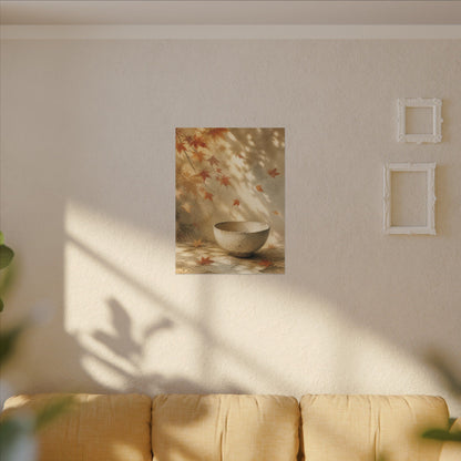 Japandi Ceramic Bowl in Dappled | Watercolor Canvas Art