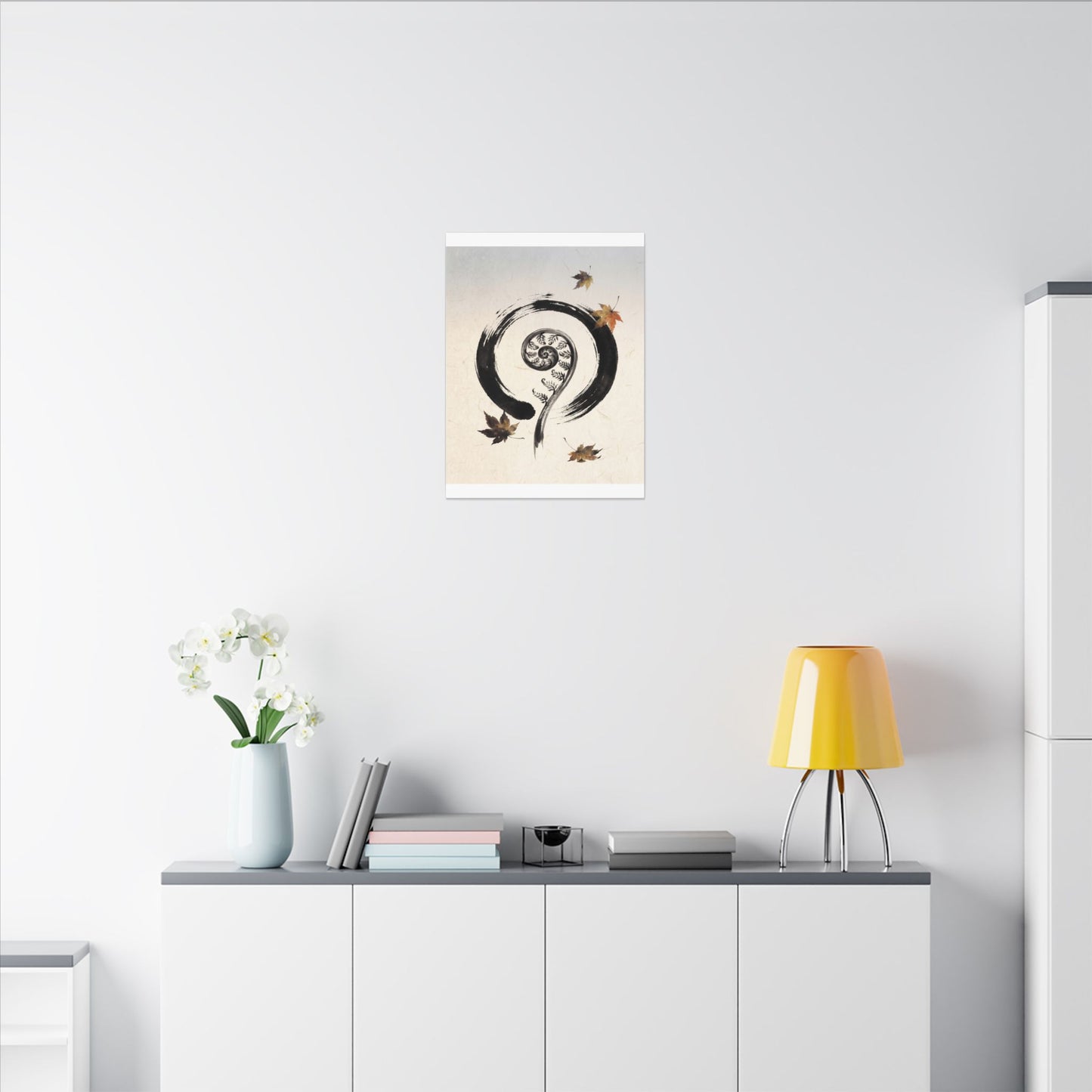 Fern Unfurling Autumn Canvas Art | Zen Peaceful Design