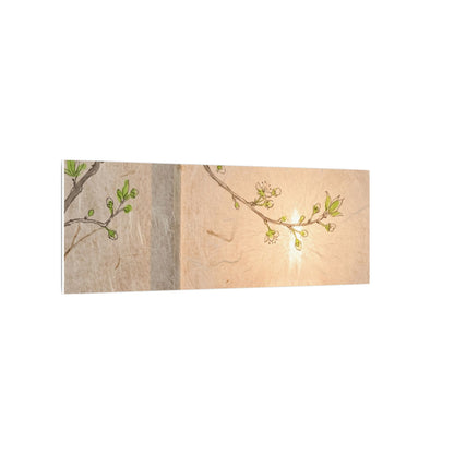 Shoji Screen Canvas Art | Spring Japandi Minimal Line Art