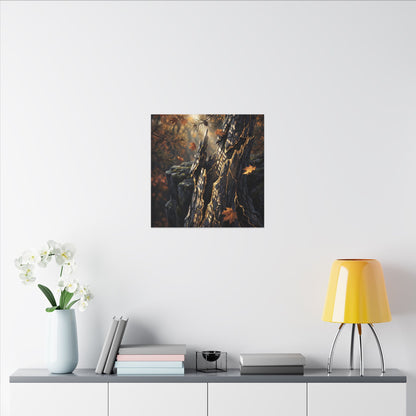 Pine Tree Autumn Canvas Art | Kintsugi Beautiful Design