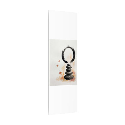 River Stones Canvas Art | Autumn Zen Enso Art