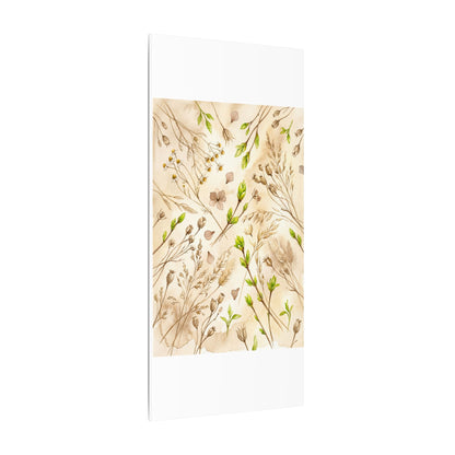 Spring Dried Flowers Watercolor Canvas Art | Earthy Decor