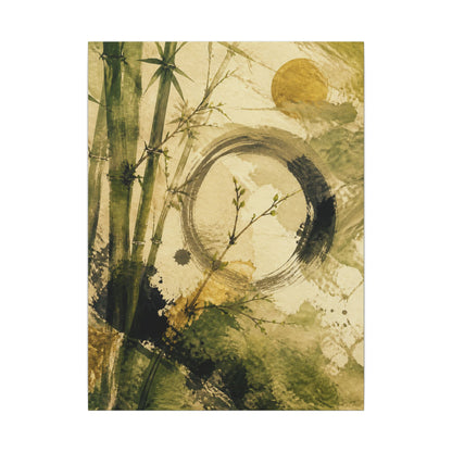Ink Brushstroke Sumi E Canvas Art | Calm Zen Art