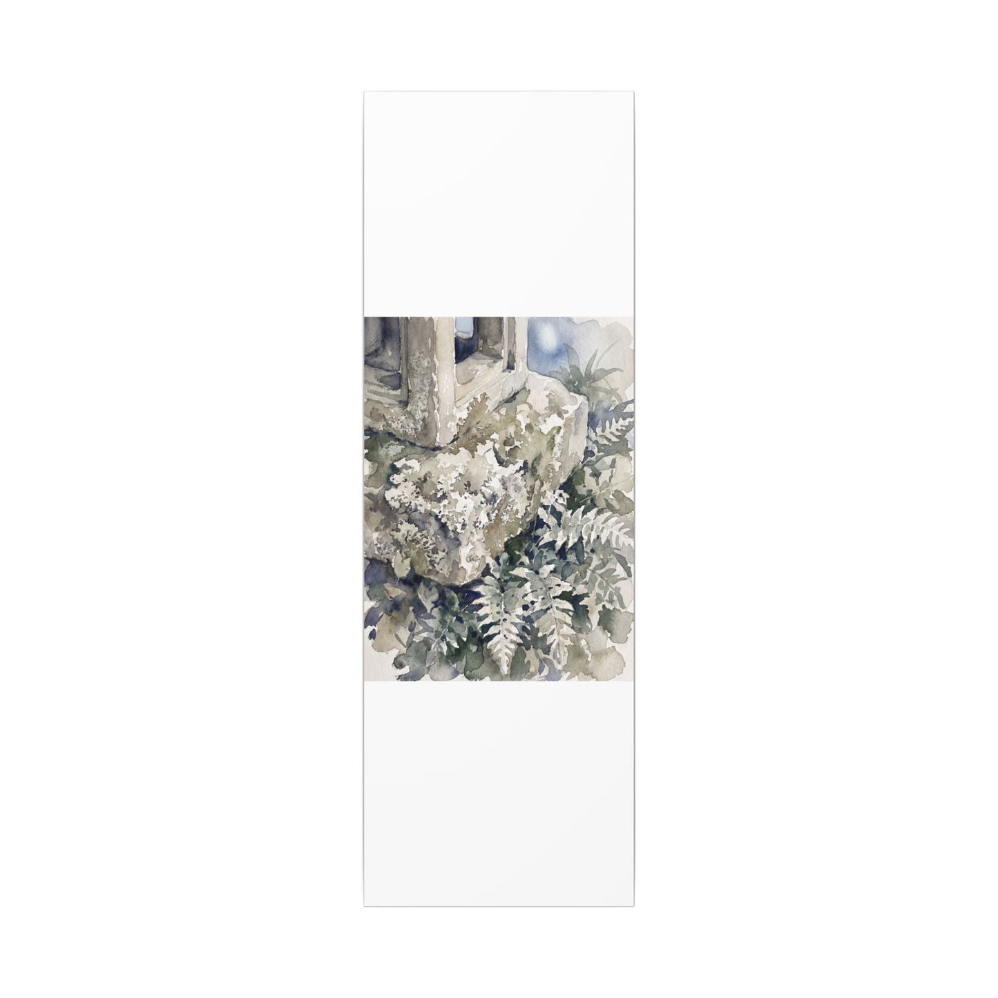 Stone Lantern Watercolor Canvas Art | Elegant Japandi Art