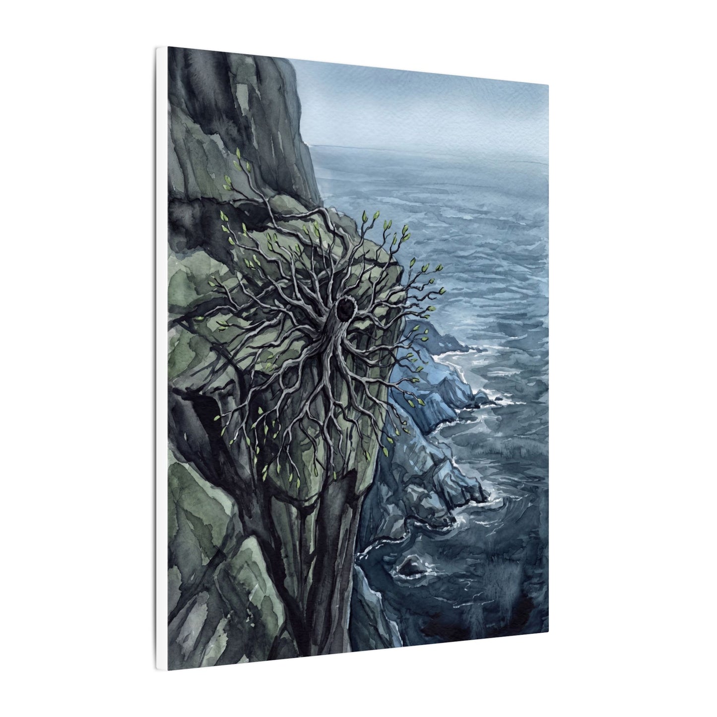 Pine Tree Spring Canvas Art | Japandi Neutral Design