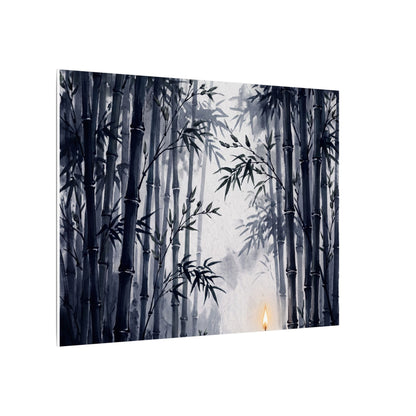 Tranquil Bamboo Grove Canvas Art - Sumi E Zen